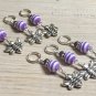 6 Cute Honey Bee Stitch Markers (SNAG FREE)- Knitting Tools