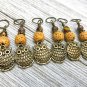 6 Bronze Owl Stitch Markers (SNAG FREE)- Handmade Knitting Tools