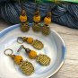 6 Bronze Owl Stitch Markers (SNAG FREE)- Handmade Knitting Tools