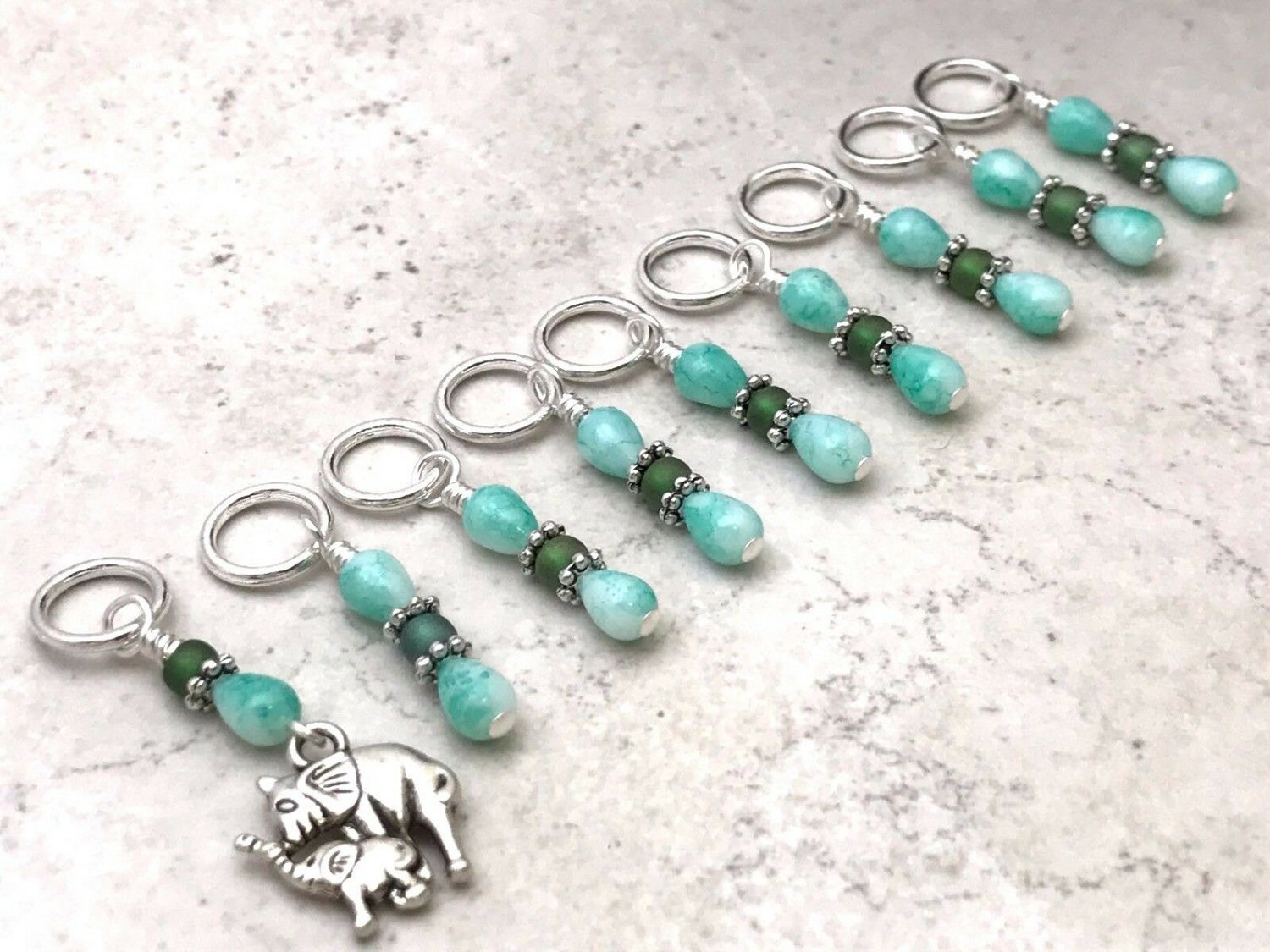 Handmade Knitting Stitch Marker Set (SNAG FREE)- Set of 9