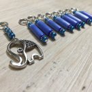 Handmade Elephant Stitch Marker Set (SNAG FREE)- Set of 9