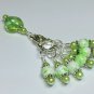 Green Splatter Stitch Marker Set for Knitting (SNAG FREE)- 6 Markers & Holder