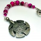 Yarn Cutter Pendant Lanyard - Bright Pink
