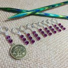 Zodiac Knitting Stitch Marker Set (SNAG FREE) - Set of 9 - Aquarius