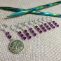 Zodiac Knitting Stitch Marker Set (SNAG FREE) - Set of 9 - Aquarius
