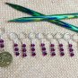 Zodiac Knitting Stitch Marker Set (SNAG FREE) - Set of 9 - Aquarius