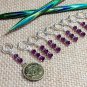 Zodiac Knitting Stitch Marker Set (SNAG FREE) - Set of 9 - Aquarius