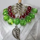 Handmade Knitting Stitch Markers (SNAG FREE)- Filigree Leaf