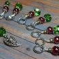 Handmade Knitting Stitch Markers (SNAG FREE)- Filigree Leaf