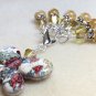 SNAG FREE Stitch Markers with  Beaded Holder- Knitting Tools- Printed Butterfly