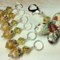 SNAG FREE Stitch Markers with  Beaded Holder- Knitting Tools- Printed Butterfly