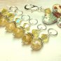 SNAG FREE Stitch Markers with  Beaded Holder- Knitting Tools- Printed Butterfly
