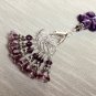Hand Crafted Snag Free Purple Stitch Markers & Clip Holder For Knitting