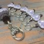Lavender Hearts Stitch Markers & Matching Clip Holder- Snag Free Knitting Tools