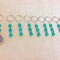 Handmade Knitting Stitch Markers (SNAG FREE)- Teal Swirl
