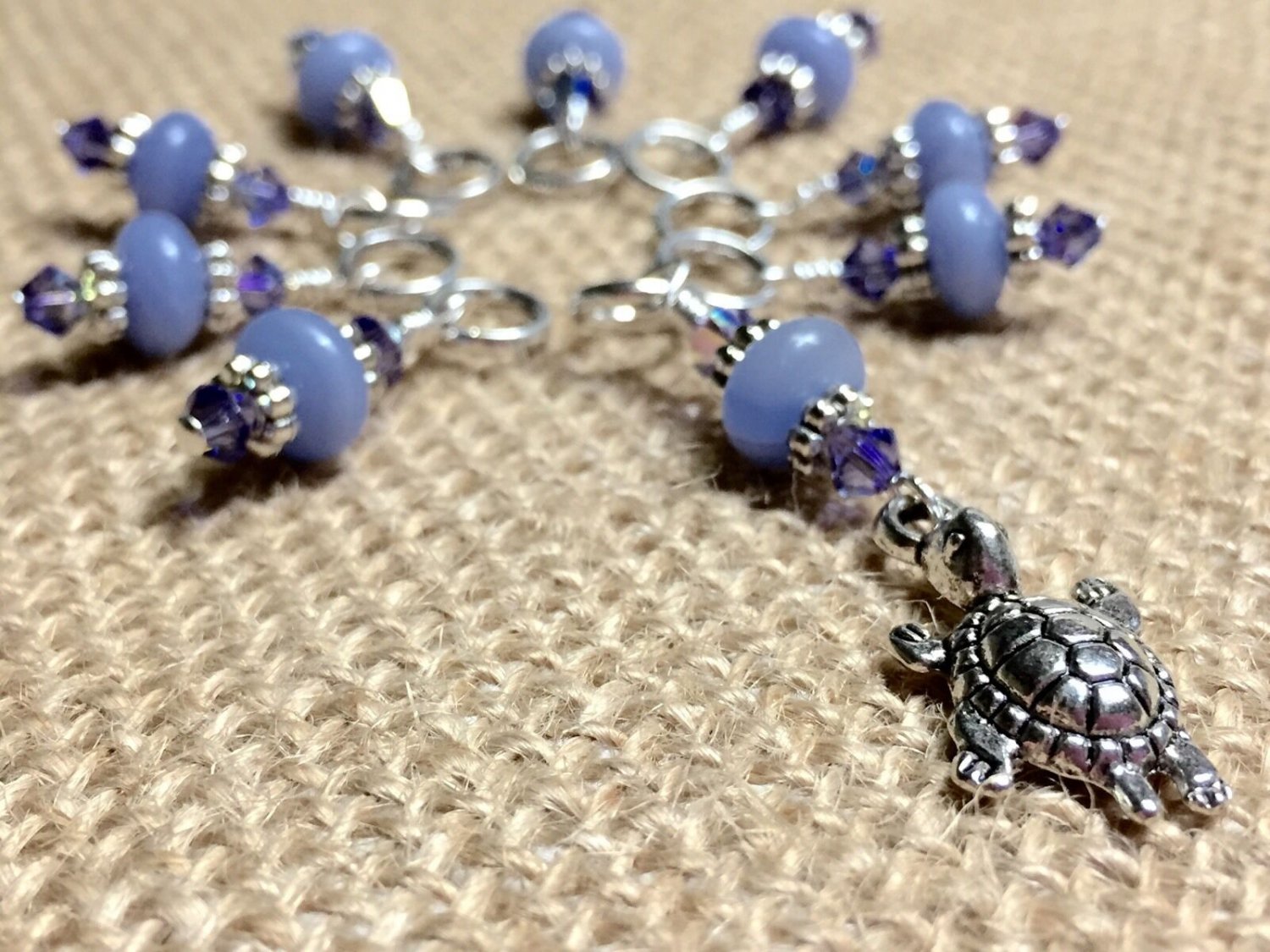 Handmade Turtle Stitch Marker Set (SNAG FREE)- Set of 9