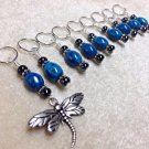 Beaded Dragonfly Knitting Stitch Markers (SNAG FREE)