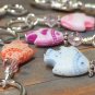 Rainbow Fish Stitch Markers & Matching Clip Holder- Snag Free Knitting Tools