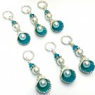 Pearl Seashell Stitch Markers for Knitting