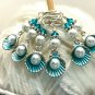 Pearl Seashell Stitch Markers for Knitting