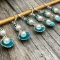 Pearl Seashell Stitch Markers for Knitting