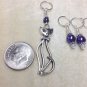 Handmade Cat Stitch Marker Set | Snag Free Knitting Markers