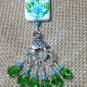 Handmade Knitting Stitch Markers (SNAG FREE) with Blue Flower Holder