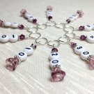 Number Stitch Markers, 10-100 Row Counter Markers For Knitting, Purple