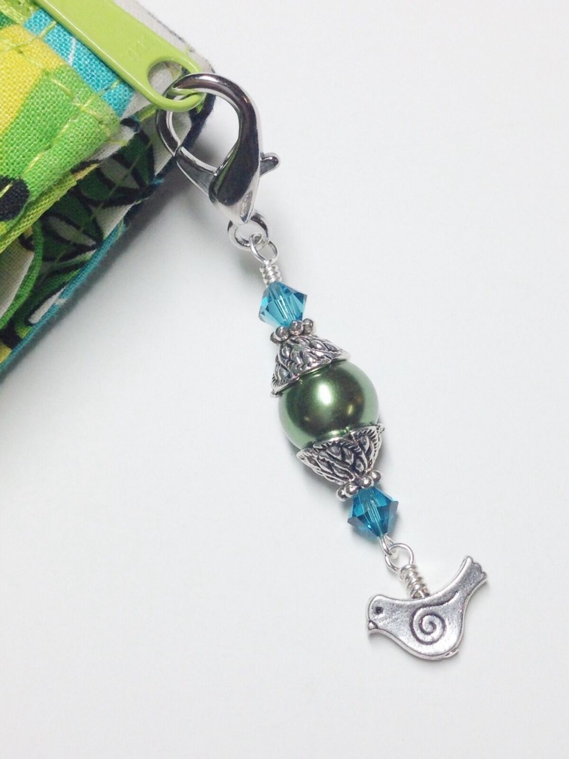 Handmade Bird Zipper Charm/ Zipper Pull