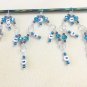 Knitting Row Counter- Aqua 1-10 Chain Style Counter- numbered stitch marker
