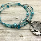 HANDMADE Turquoise Yarn Cutter Pendant Necklace