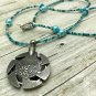 HANDMADE Turquoise Yarn Cutter Pendant Necklace