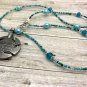 HANDMADE Turquoise Yarn Cutter Pendant Necklace