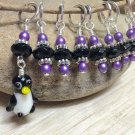 Snag Free Penquin Stitch Marker Set- Gifts For Knitters- Knitting Tools