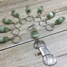 Handmade Stitch Markers for Knitting (SNAG FREE)- skein of yarn