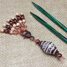 SNAG FREE Stitch Markers & Beaded Clip Holder For Knitting - Jewelry - Tools