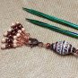 SNAG FREE Stitch Markers & Beaded Clip Holder For Knitting - Jewelry - Tools