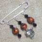 Handmade Cat/ Kitten Beaded Scarf or Shawl Pin