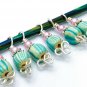 Striped Celtic Knot Stitch Markers for Knitting- Set of 6