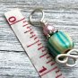 Striped Celtic Knot Stitch Markers for Knitting- Set of 6