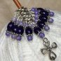 Handmade Cross Knitting Stitch Marker Set (SNAG FREE)- Knitting Charm Jewelry