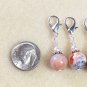Removable Clip-On Red Agate Stitch Markers - For Knit Or Crochet
