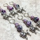 6 Poodle Stitch Markers (SNAG FREE)- Beaded Knitting Tools