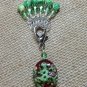 HANDMADE Knitting Stitch Markers with Frog Holder- SNAG FREE- Set of 6 markers