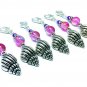 Removable Seashell Stitch Markers with Lobster Clasps for Crochet