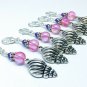Removable Seashell Stitch Markers with Lobster Clasps for Crochet