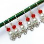 Celtic Pearl Stitch Markers for Knitting- Set of 6