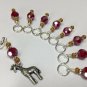Giraffe Knitting Stitch Marker Set (SNAG FREE)- Red