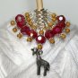 Giraffe Knitting Stitch Marker Set (SNAG FREE)- Red