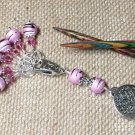 Knit Stitch Markers (SNAG FREE) w/ Tree Clip Holder- Set of 6 Markers & 1 Clip